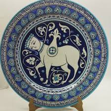 42 cm Selçuklu Motifli Çini Tabak