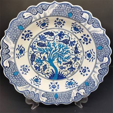 41 cm Üzümlü Çini Tabak