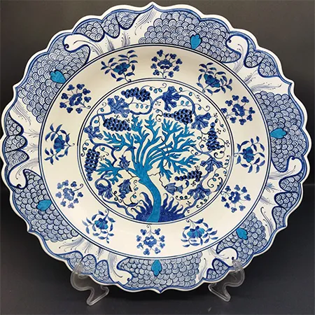 41 cm Üzümlü Çini Tabak