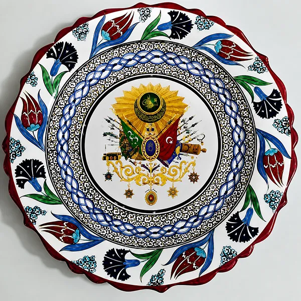 Çini Tabak Osmanlı Arması (30 cm) Çini Tabak Osmanlı Arması (30 cm)