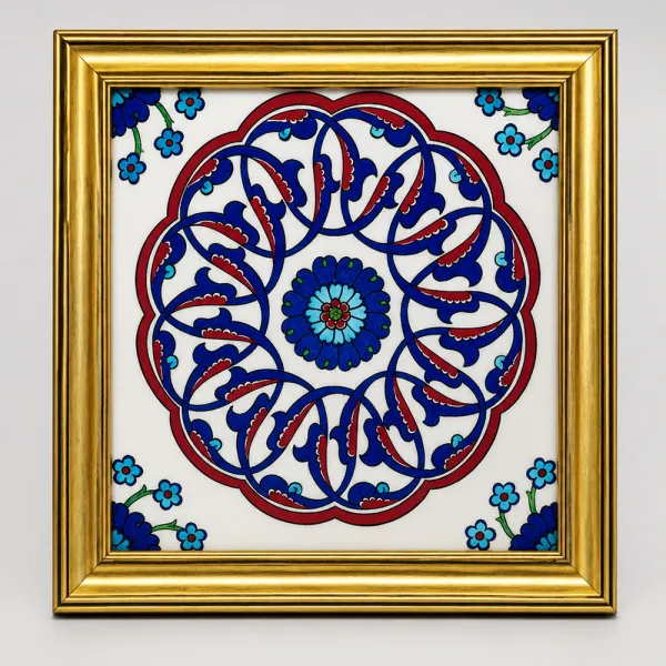 Rüstempaşa Camii Çinilerinden Bir Çini pano Rüstempaşa Camii Çinilerinden Bir Çini pano
