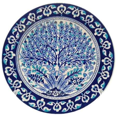 30 cm Hayat Ağacı Motifli Çini Tabak